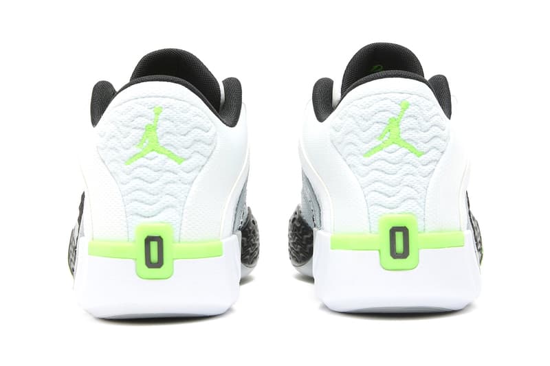 Official Look at the Jordan Tatum 2 "Neon" FJ6457-100 White/Electric Green-Black-Wolf Grey jayson tatum boston celtics deuce 