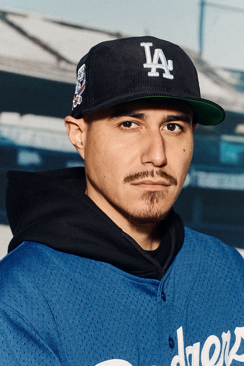 UNDEFEATED x Los Angeles Dodgers Come Together for a New Era 59FIFTY Collaborative Capsule collab collaboration baseball hats mlb major league baseball cap corduroy