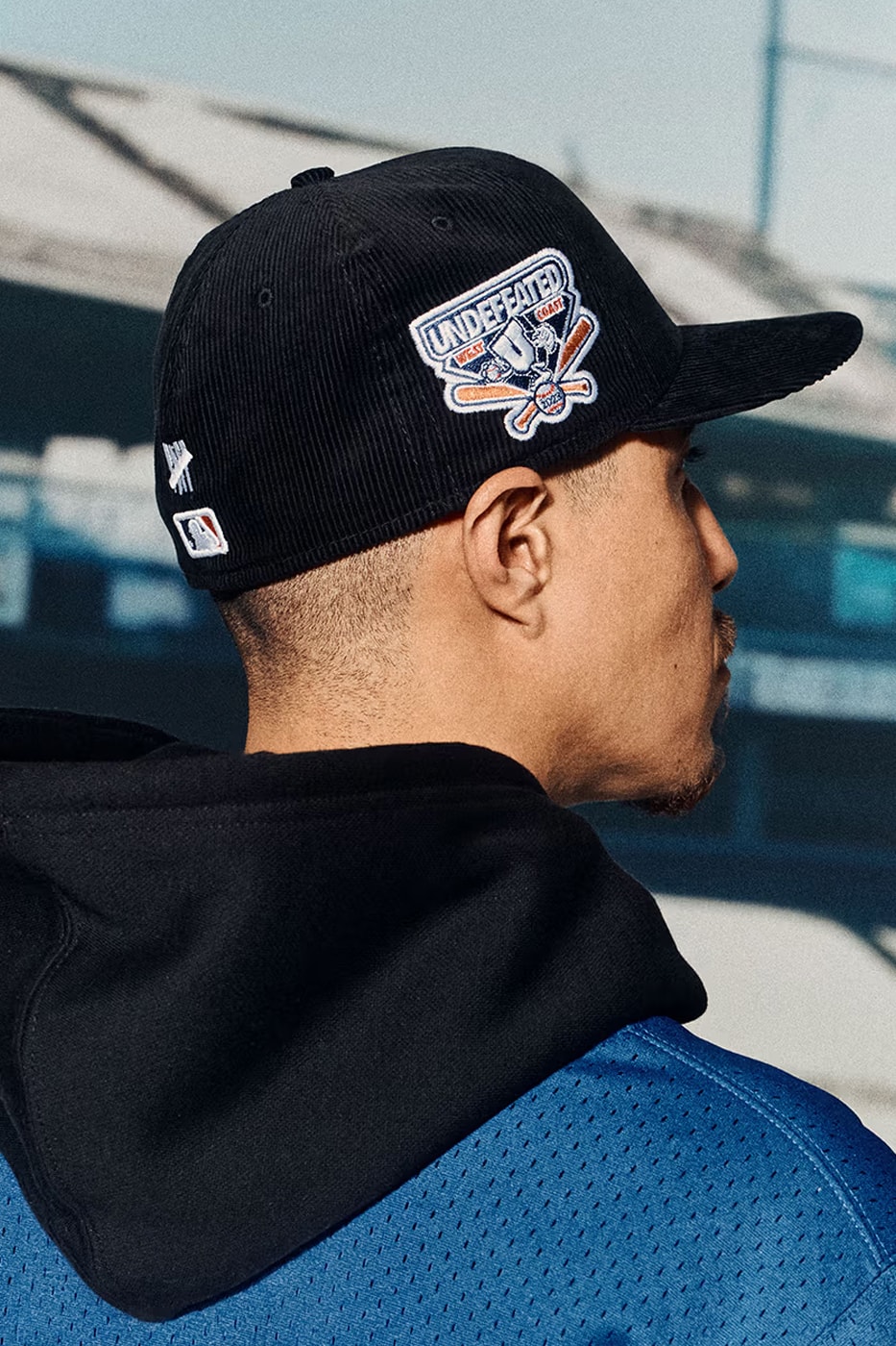 UNDEFEATED x Los Angeles Dodgers Come Together for a New Era 59FIFTY Collaborative Capsule collab collaboration baseball hats mlb major league baseball cap corduroy