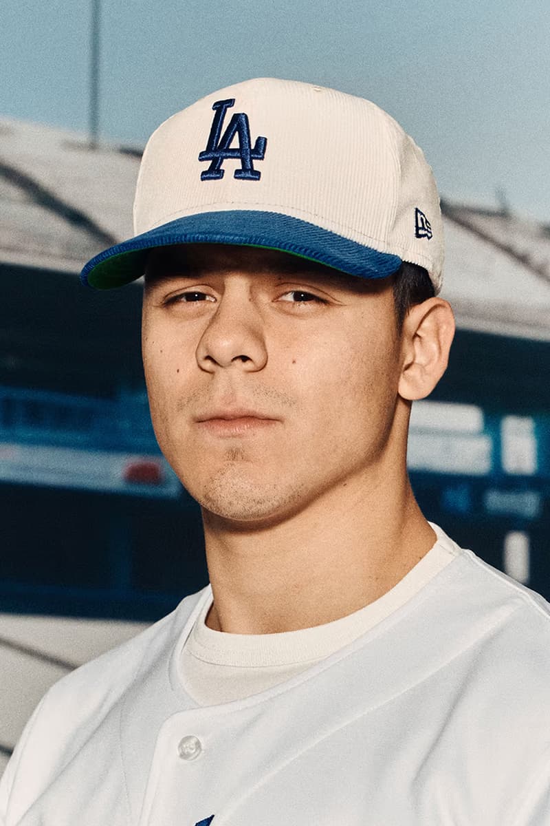 UNDEFEATED x Los Angeles Dodgers Come Together for a New Era 59FIFTY Collaborative Capsule collab collaboration baseball hats mlb major league baseball cap corduroy