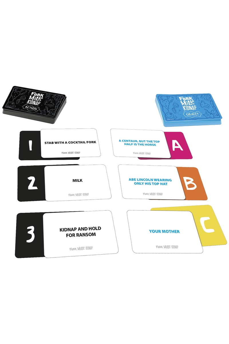 Hasbro Adult Card Game "Fork Milk Kidnap" Reimagines F*%K Marry Kill
