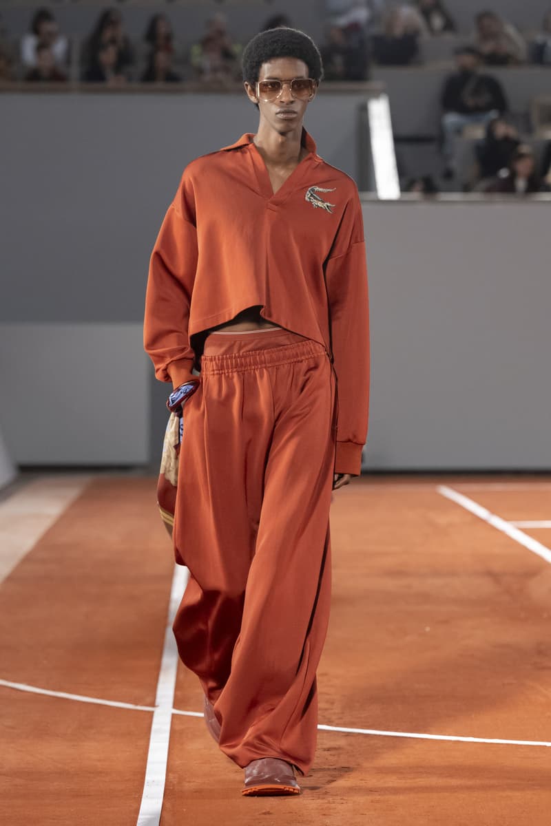 Lacoste Fall Winter 2024 Paris Fashion Week menswear womenswear runway show Pelagia Kolotouros