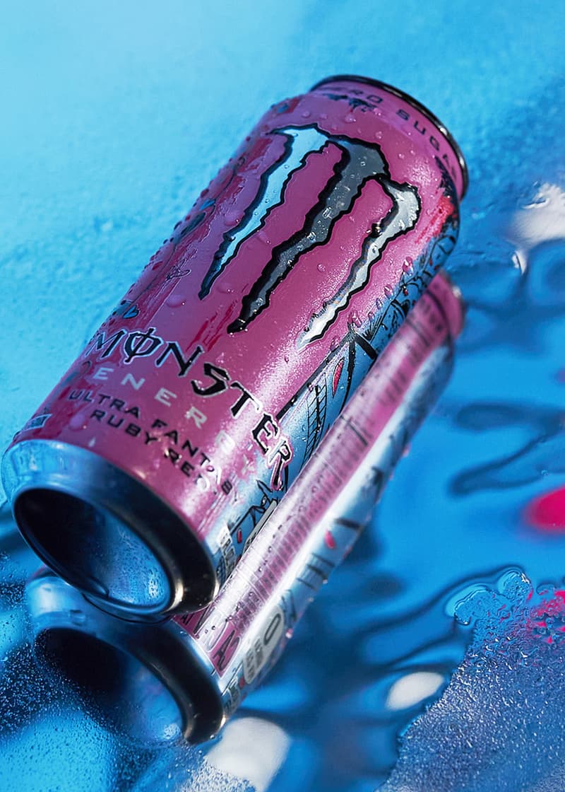 Mark "Pinky" Taylor Designs Playful Cans for Monster Energy Ultra Fantasy Ruby Red