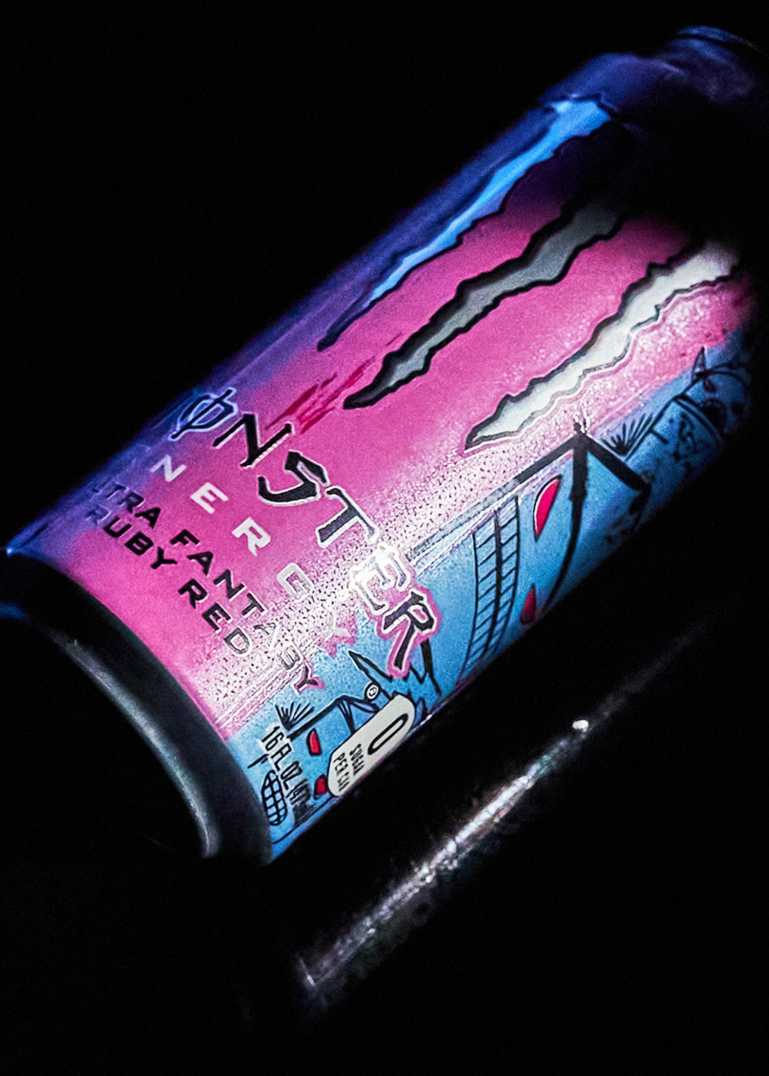 Mark "Pinky" Taylor Designs Playful Cans for Monster Energy Ultra Fantasy Ruby Red