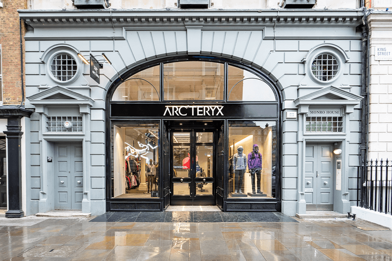 Arc’teryx London Covent Garden Store Opening retailer gorpcore menswear womenswear techwear performance