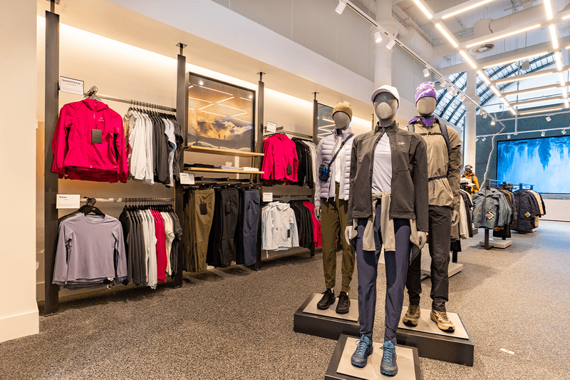 Arc’teryx London Covent Garden Store Opening retailer gorpcore menswear womenswear techwear performance