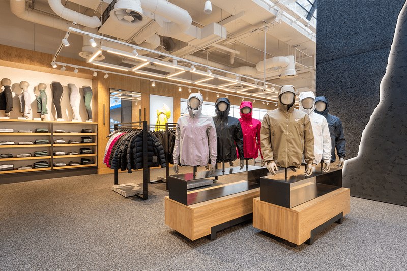 Arc’teryx London Covent Garden Store Opening retailer gorpcore menswear womenswear techwear performance
