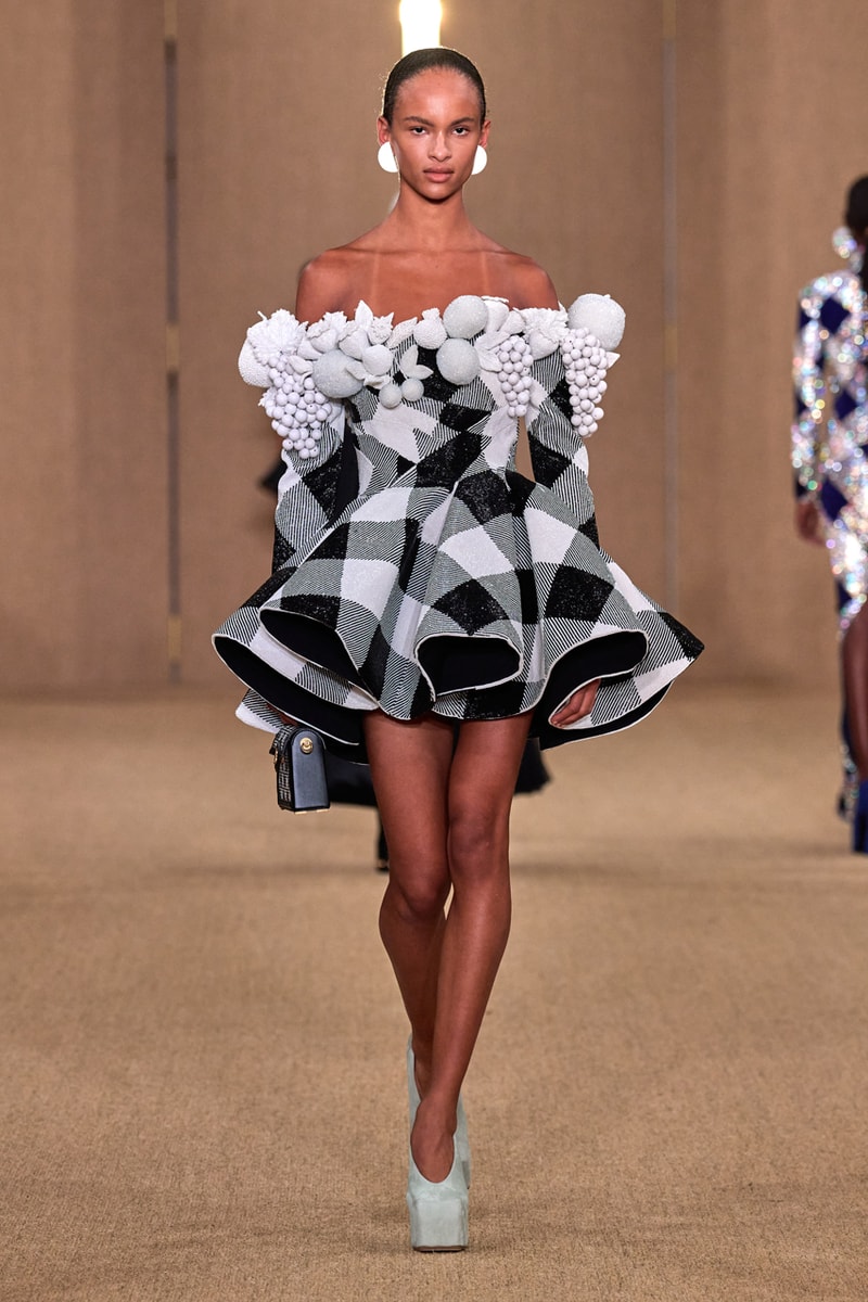 balmain runway dress Balmain Spring 2023 Couture Collection