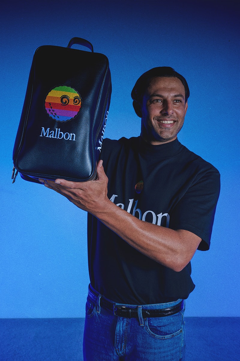 beams malbon golf apple collection collaboration polo mock neck crewneck sweater shorts hat headcover shoe bag