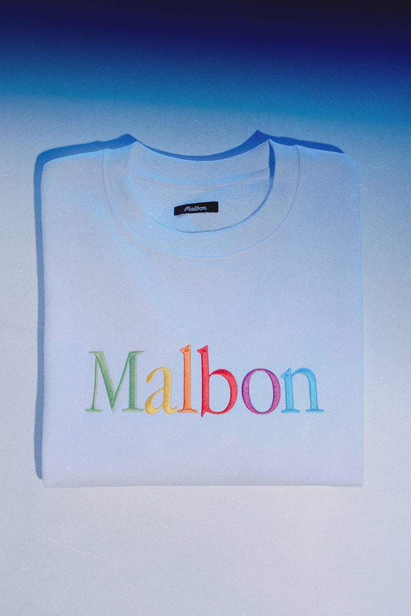 beams malbon golf apple collection collaboration polo mock neck crewneck sweater shorts hat headcover shoe bag