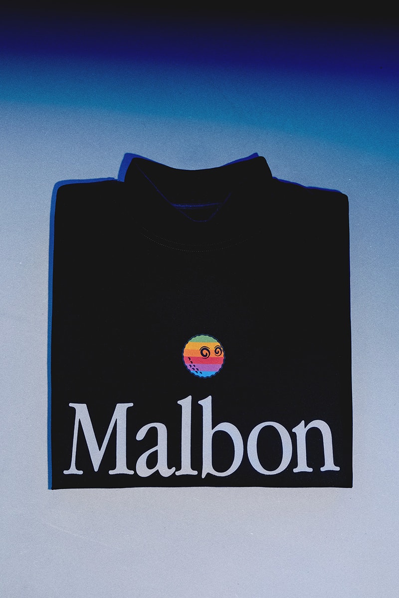 beams malbon golf apple collection collaboration polo mock neck crewneck sweater shorts hat headcover shoe bag