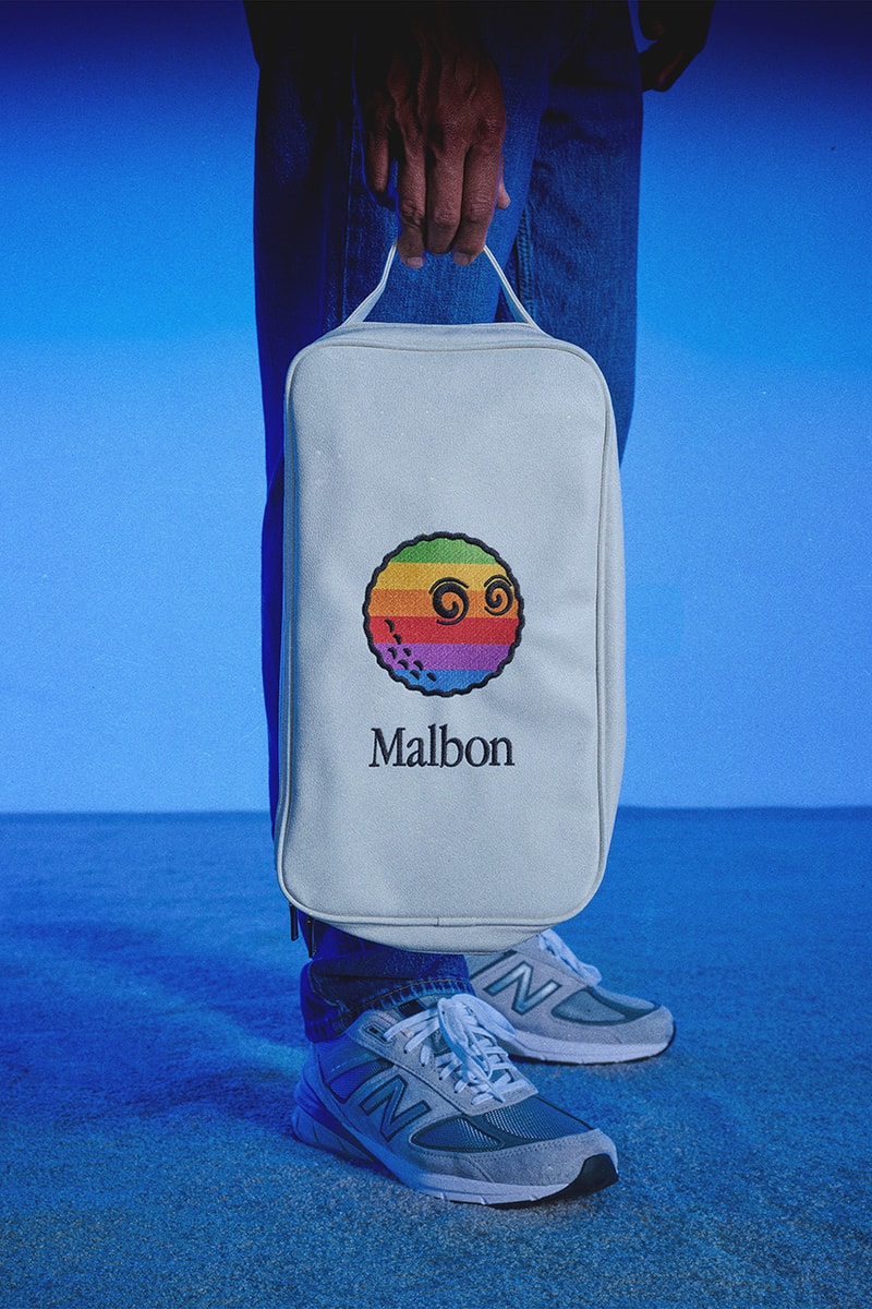 beams malbon golf apple collection collaboration polo mock neck crewneck sweater shorts hat headcover shoe bag