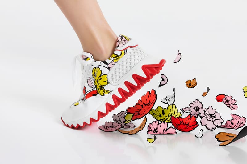 Christian Louboutin Shun Sudo Flower Blossoms Capsule sneaker art artist capsule 