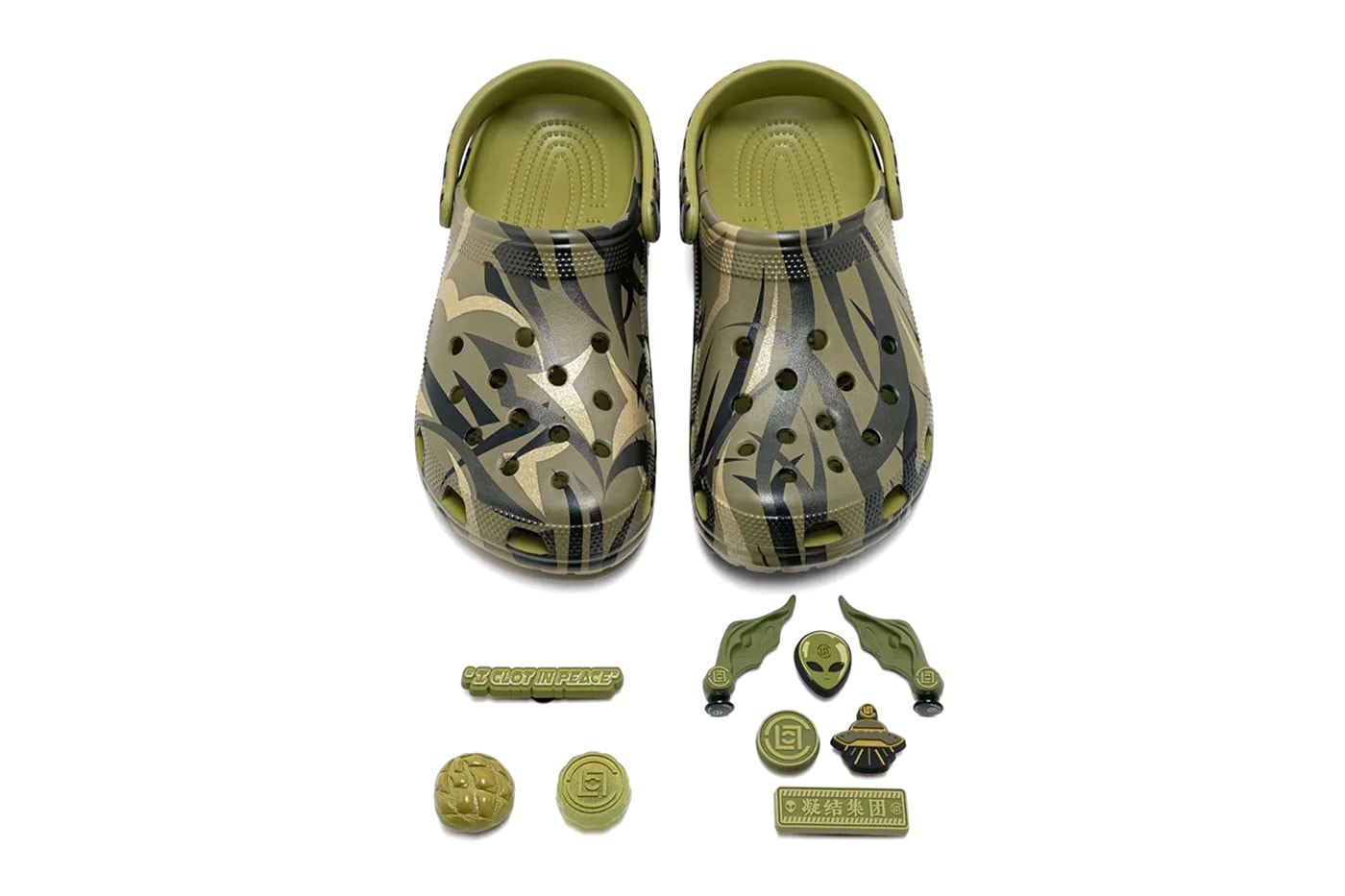 CLOT Crocs Classic Clog Collection Release Info Black Mauve Mist Aloe