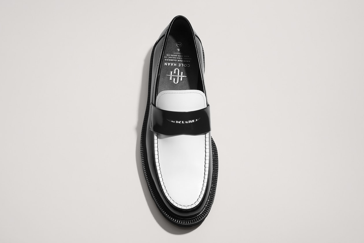 Cole Haan and Hiroshi Fujiwara's fragment design Give a Streetwear Spin to the Classic Penny Loafer classic american lifestyle japanese sreetwear classic shoes three distinct colors black white 