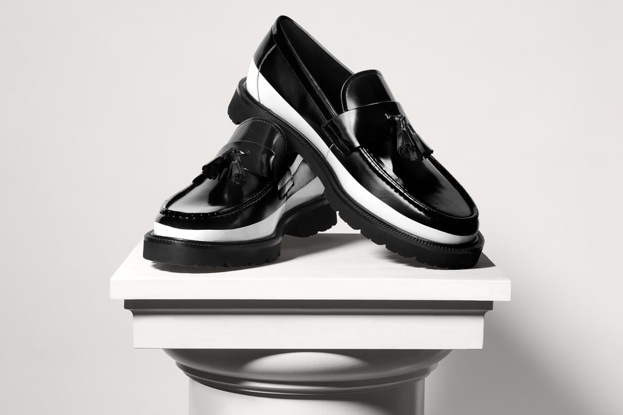 Cole Haan and Hiroshi Fujiwara's fragment design Give a Streetwear Spin to the Classic Penny Loafer classic american lifestyle japanese sreetwear classic shoes three distinct colors black white 