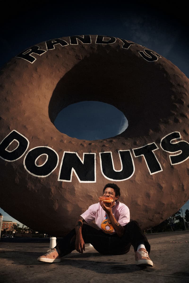 Crenshaw Skate Club Links Up With Los Angeles Landmark, Randy's Donuts collab capsule collection shop price tee skateboard deck graphic design la tobey mcintosh founder