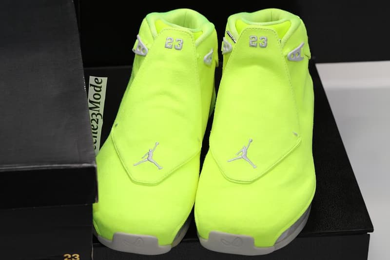 Drake OVO Air Jordan 18 Volt PE Info release date store list buying guide photos price friends and family f&f player exclusive