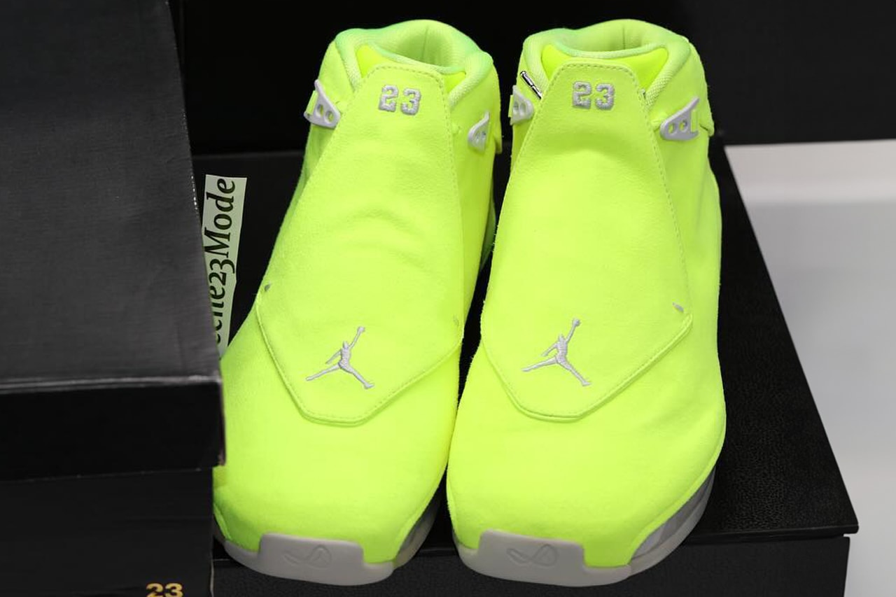 Drake OVO Air Jordan 18 Volt PE Info release date store list buying guide photos price friends and family f&f player exclusive