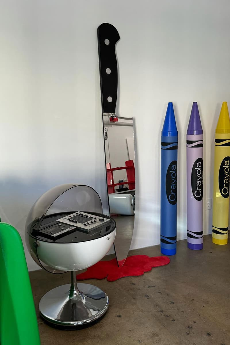 Look Sharp in Drought's Knife Mirror jake olshan blood rug los angeles instagram viral design tiktok internet bracelet web surfer cutting edge looking good best revenge art