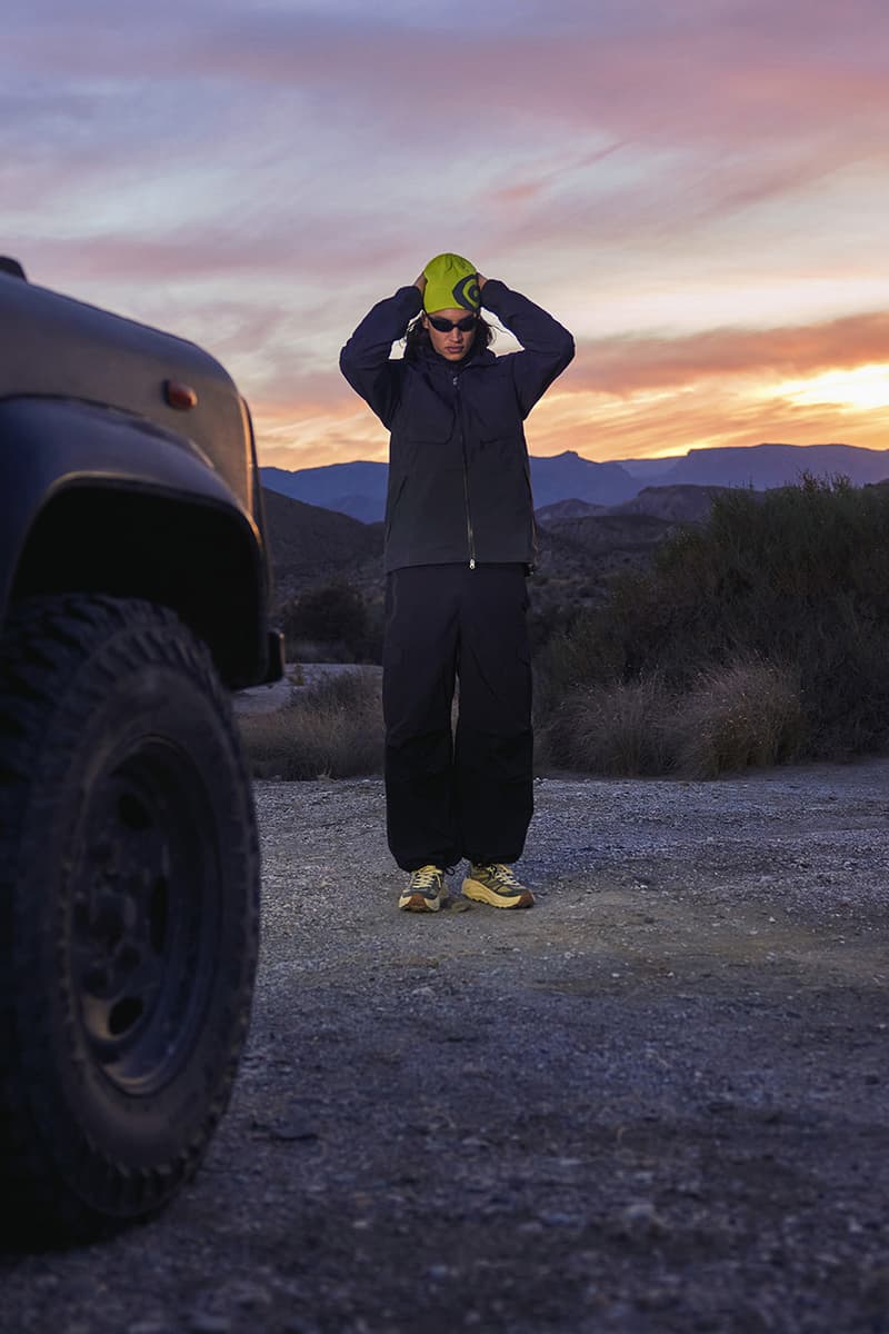 end. retailer hoka sneaker footwear off-road collaboration debut partnership campaign two piece collection capsule streetwear uk lifestyle functional