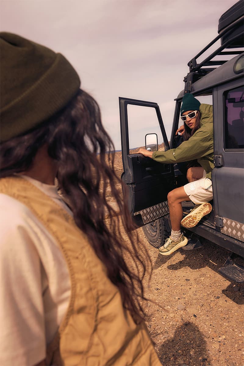 end. retailer hoka sneaker footwear off-road collaboration debut partnership campaign two piece collection capsule streetwear uk lifestyle functional