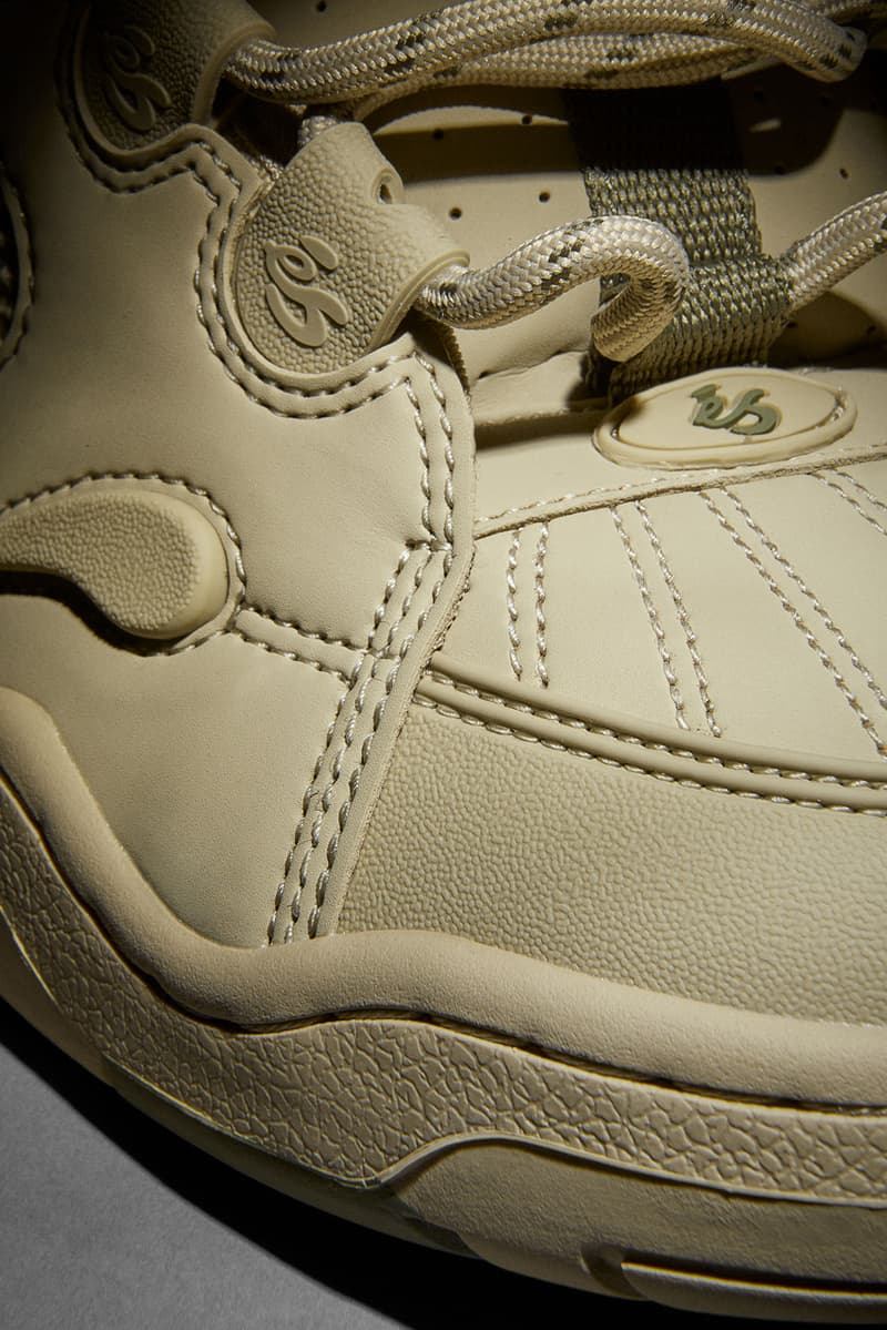 The éS Muska Returns in Vegan "Tan/Green" Colorway Chad Skateboarding Skater Shoe Footwear Release Info