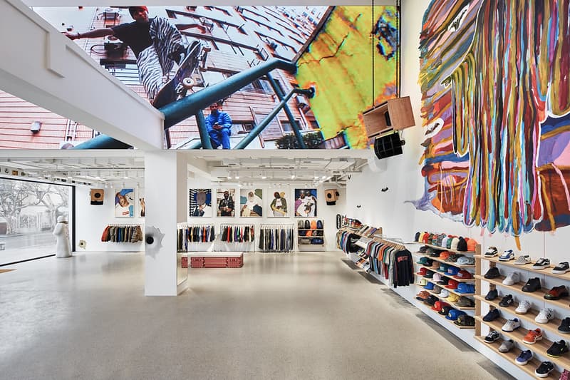 An Exclusive Look at the Supreme Shanghai Store march 2024 opening inside look interior china wechat box t-shirts streetwear mark gonzales nate lowman