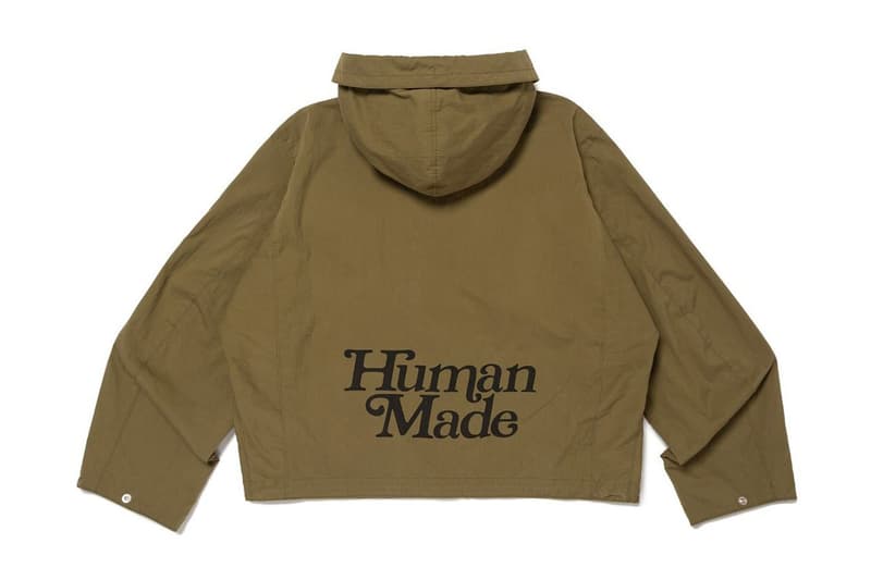 HUMAN MADE Launches "Prototype" Line drop release otsumo plaza tokyo nigo verdy graphic apparel drop future is in the past gears futuristic teenagers dry all goods streetwear pharrell pants military jacket hoodie sweatshirt 