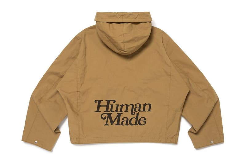 HUMAN MADE Launches "Prototype" Line drop release otsumo plaza tokyo nigo verdy graphic apparel drop future is in the past gears futuristic teenagers dry all goods streetwear pharrell pants military jacket hoodie sweatshirt 