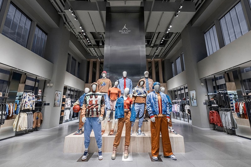 Jordan Brand Opens First World of Flight Store in China beijing sanlitun sneakerse air jordan wings jumpman shoes clothes michael jordan