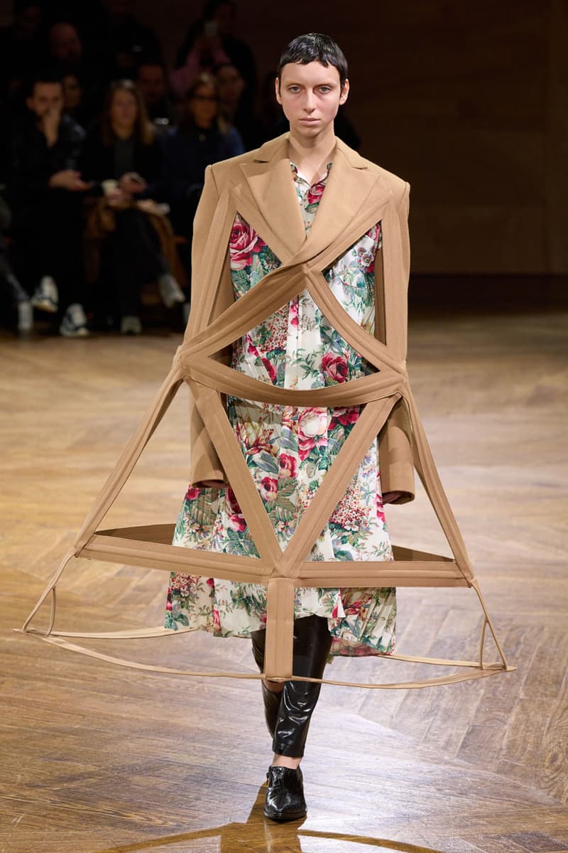 Pointy, Puffy and Pyramidal: Junya Watanabe FW24 Leaned into Geometric Shapes in Motion paris fashion week fall winter 2024 collection