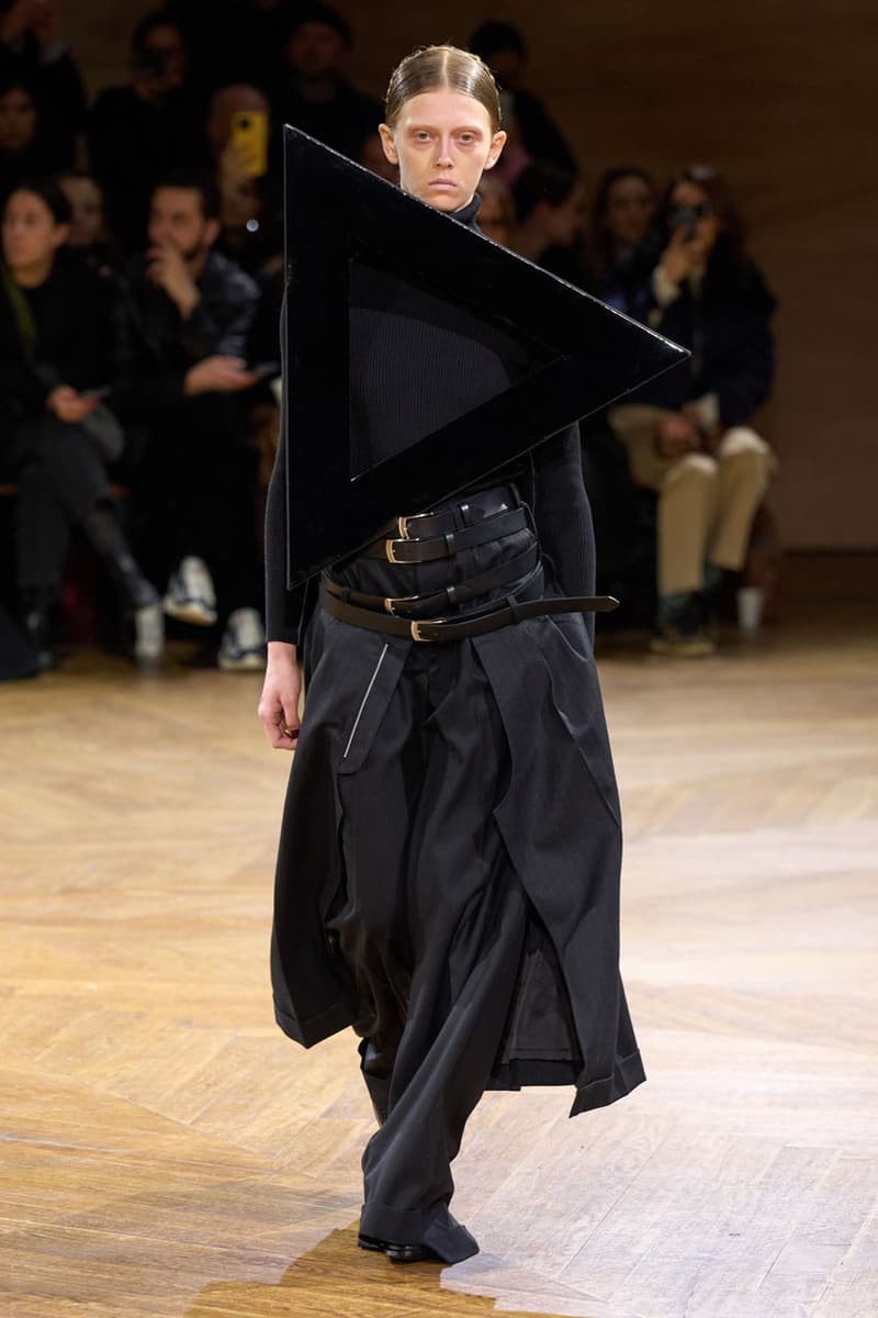 Pointy, Puffy and Pyramidal: Junya Watanabe FW24 Leaned into Geometric Shapes in Motion paris fashion week fall winter 2024 collection