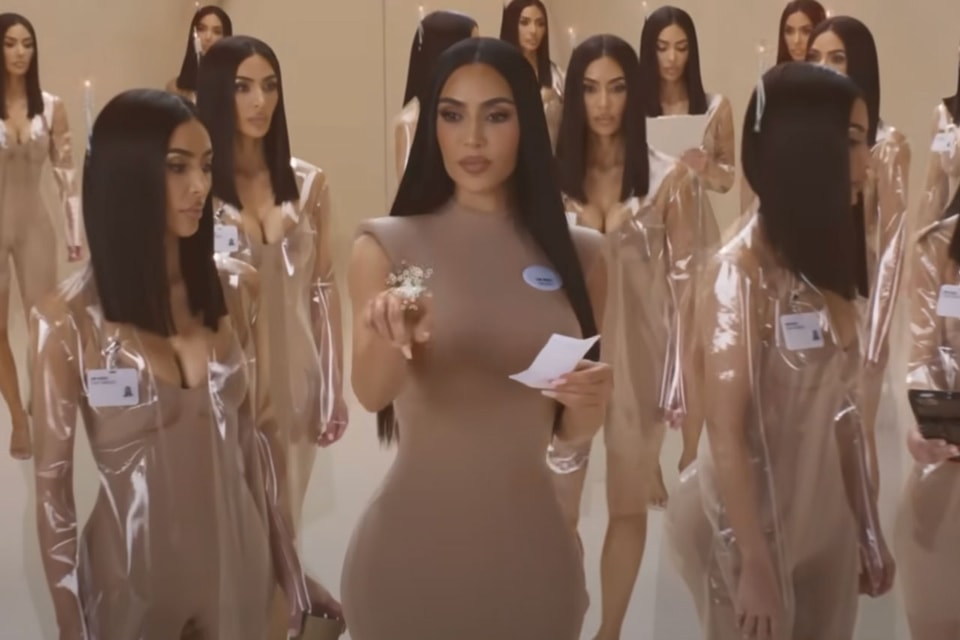 Kim Kardashian and Her Scientist Clones Star in New SKIMS Lab Campaign