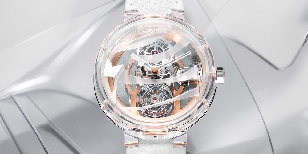 Louis Vuitton Recreates Frank Gehry’s Architectural Forms in a Translucent Tambour Timepiece