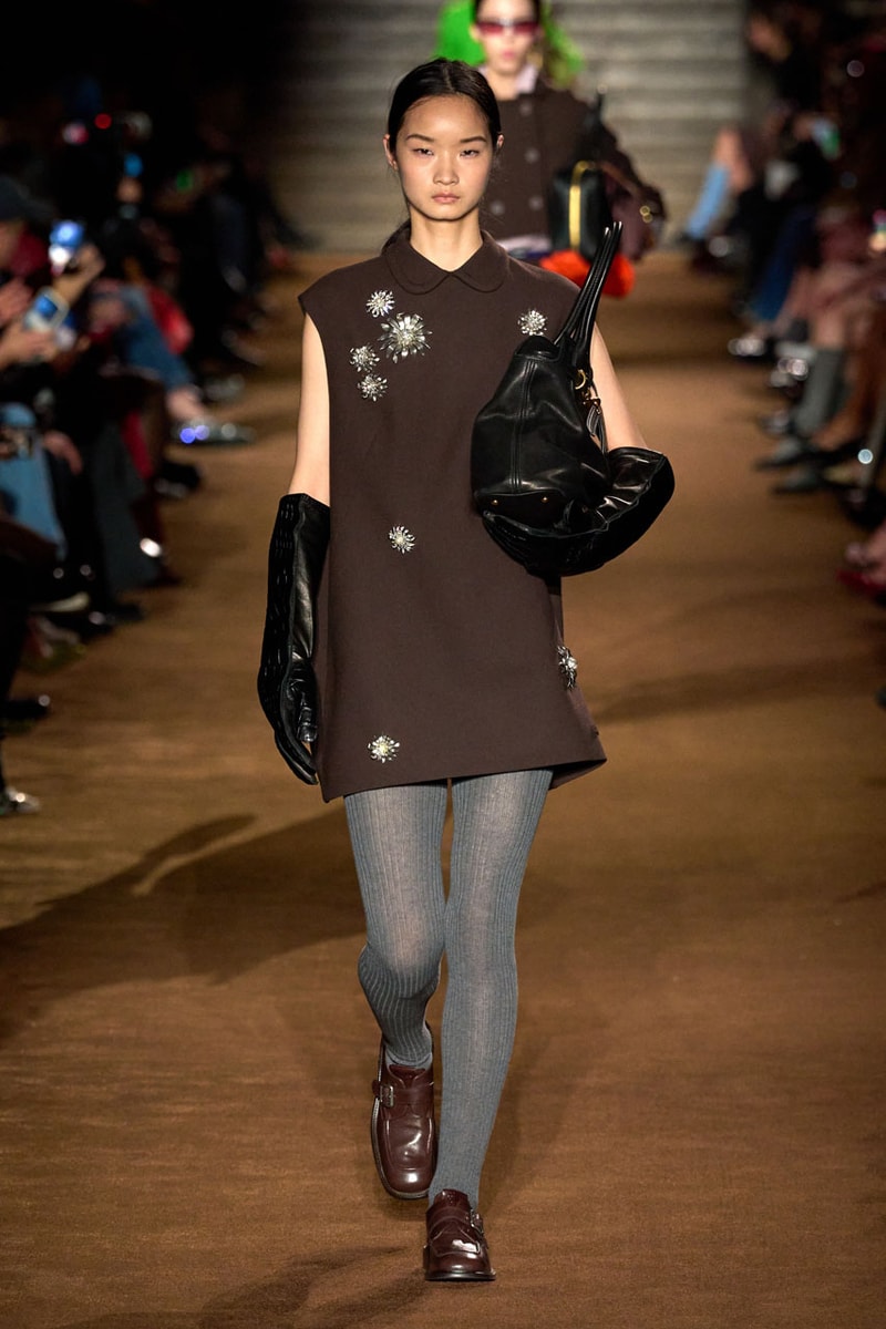 Miu Miu Fall/Winter 24 Collection childhood miuccia prada paris fashion week debut ready to wear runway show notes inspirations