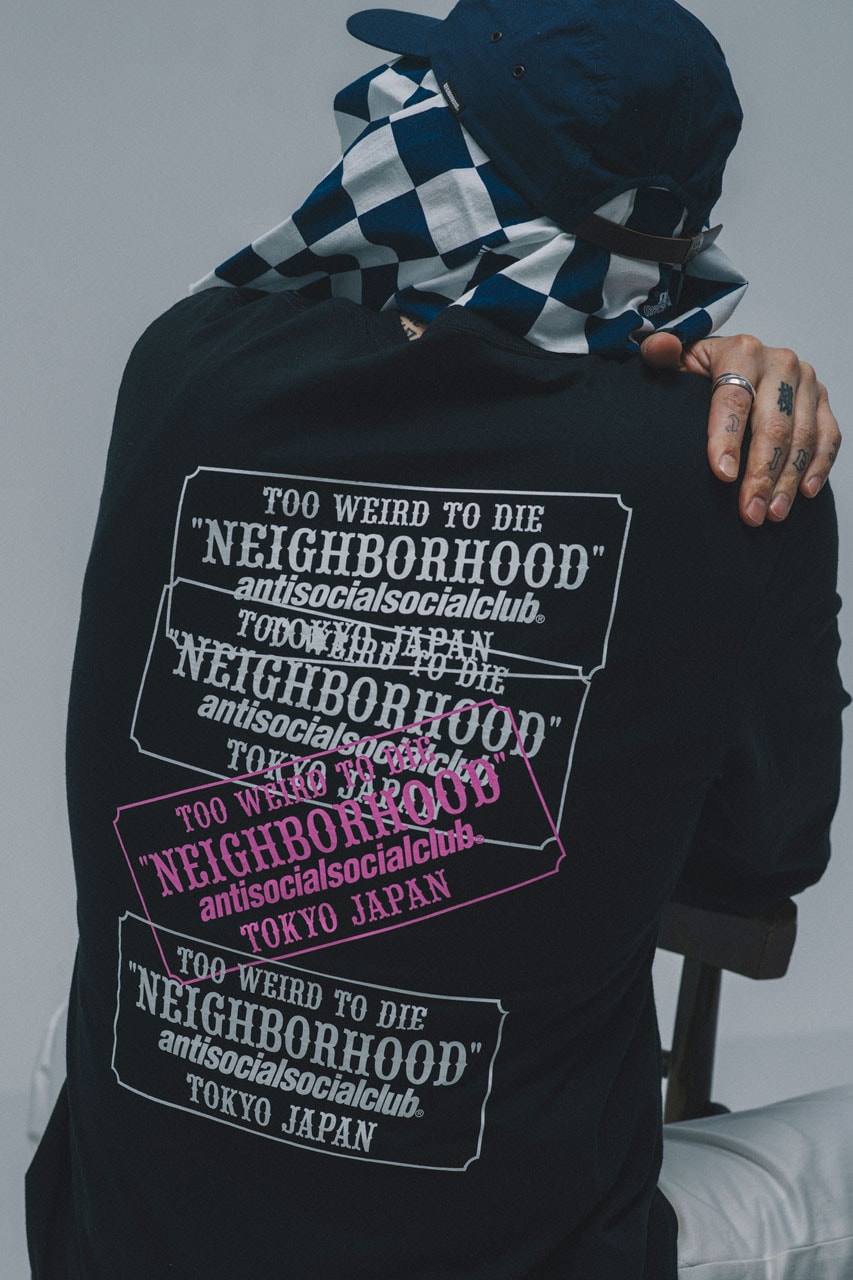 NEIGHBORHOOD x Anti Social Social Club Link Up for a Fourth Time collab capsule collab collaboration clothing fashion link assc price japan usd Ryo Takaiwa japanese model 