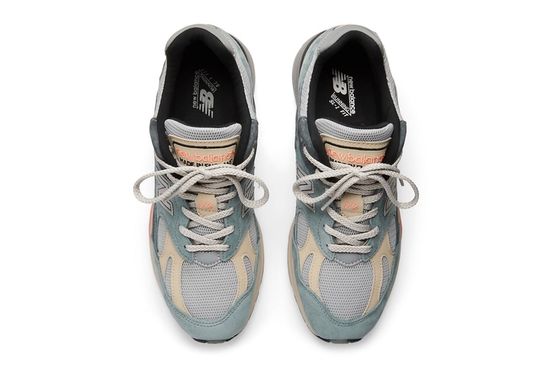 Official Look at the New Balance 991v2 "Silver Blue" U991SG2 Silver Blue/Turbulence-Quiet Grey march 2024 spring running shoe dad shoe leather suede