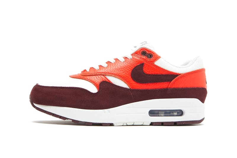 Nike Air Max 1 "Burgundy Crush/Picante Red" Readies for Summer FN6952-102 release info Swoosh 