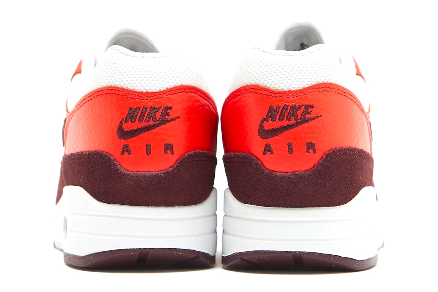 Nike Air Max 1 "Burgundy Crush/Picante Red" Readies for Summer FN6952-102 release info Swoosh 