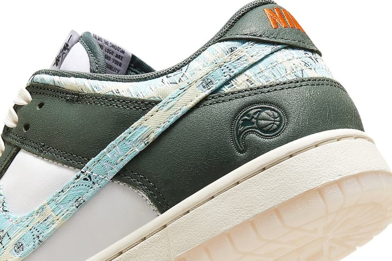 Official Look at the Nike Dunk Low "Hoops Fireball" HF5693-141 Sail/Blue-Gorge Green-White low tops swoosh shoes footwear