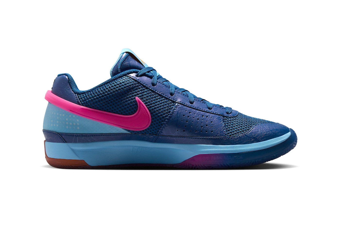 Nike Ja 1 "NY vs NY" Has an Early Summer Release Date FV1286-400 Court Blue/Hyper Pink-Aquarius Blue-Black-Bright Mandarin basketball swoosh ja morant shoes 