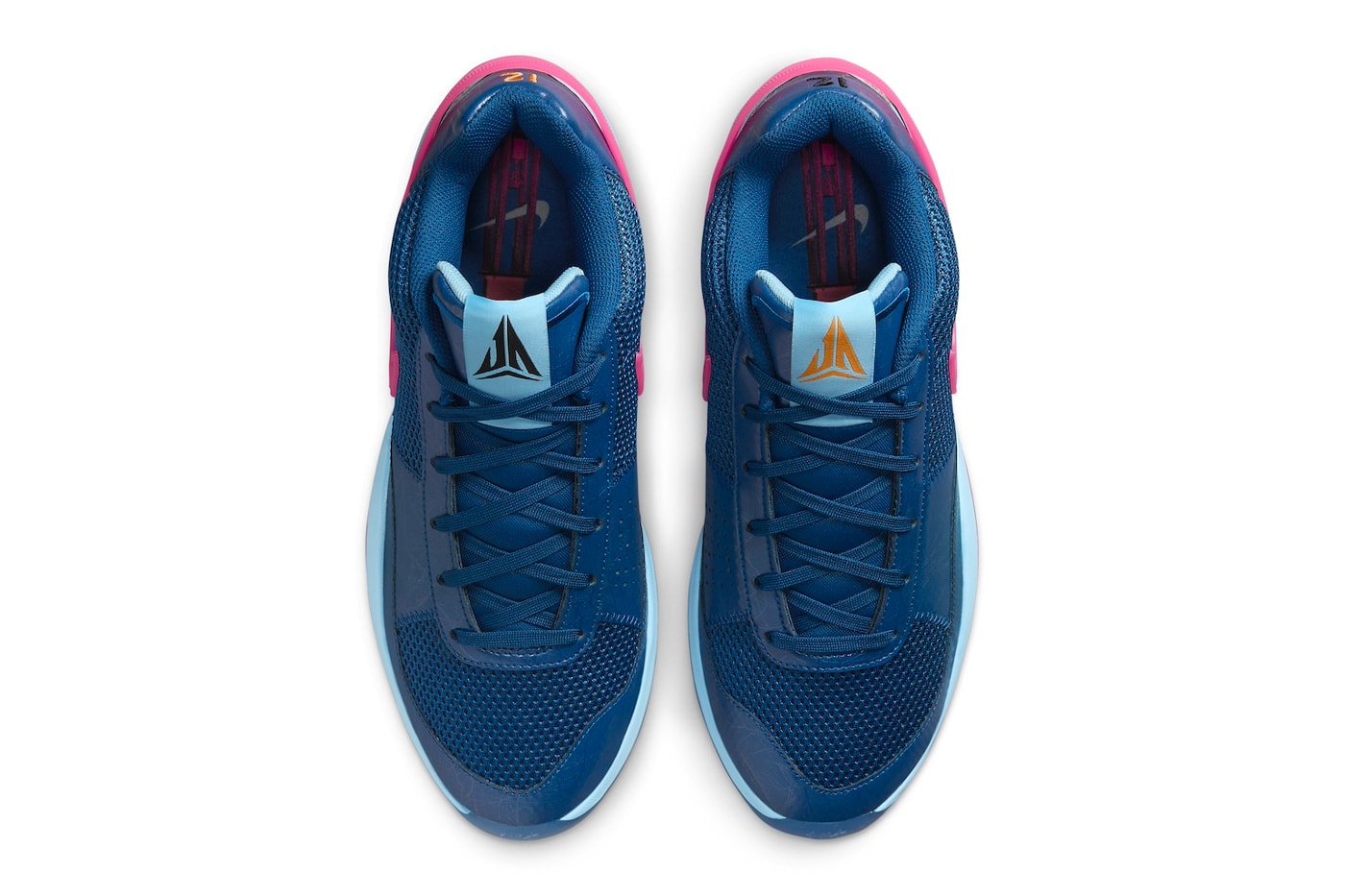 Nike Ja 1 "NY vs NY" Has an Early Summer Release Date FV1286-400 Court Blue/Hyper Pink-Aquarius Blue-Black-Bright Mandarin basketball swoosh ja morant shoes 