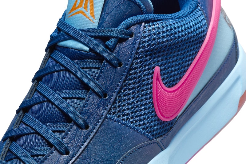 Nike Ja 1 "NY vs NY" Has an Early Summer Release Date FV1286-400 Court Blue/Hyper Pink-Aquarius Blue-Black-Bright Mandarin basketball swoosh ja morant shoes 