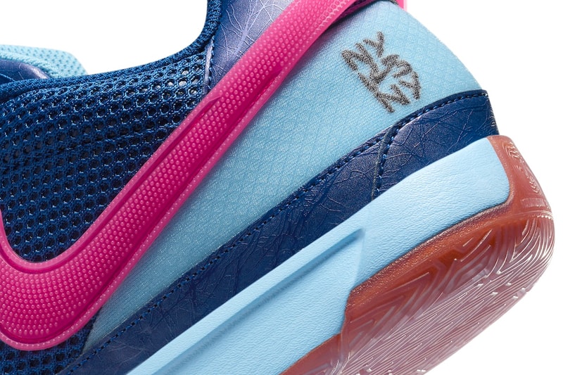 Nike Ja 1 "NY vs NY" Has an Early Summer Release Date FV1286-400 Court Blue/Hyper Pink-Aquarius Blue-Black-Bright Mandarin basketball swoosh ja morant shoes 