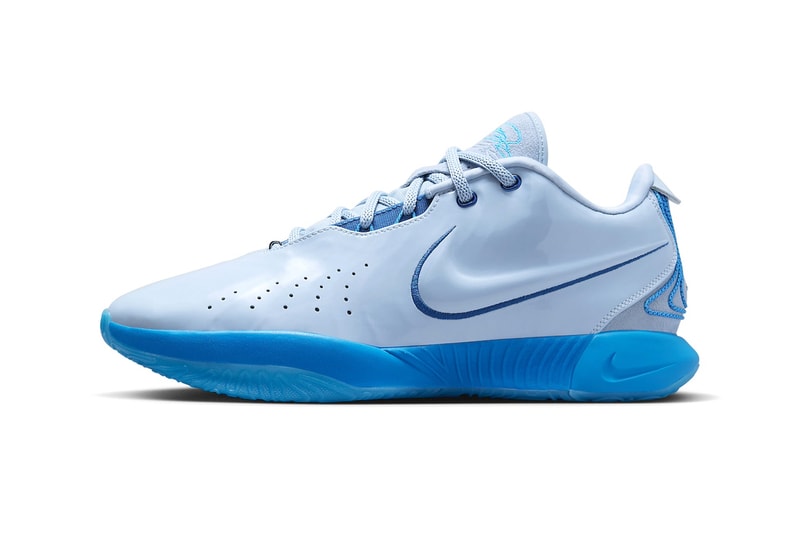 Official Look at the Nike LeBron 21 "Blue Diver" FQ4052-400 lebron james king basketball los angeles laker nba shoes all blue leather Light Armory Blue/Court Blue-Blue Hero