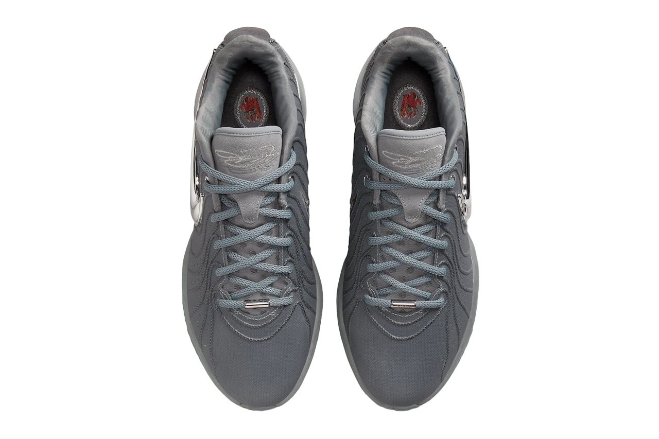 First Look at Nike LeBron 21 "Cool Grey" HF5353-001 release info surface basketball king james shoes nba los angeles lakers
