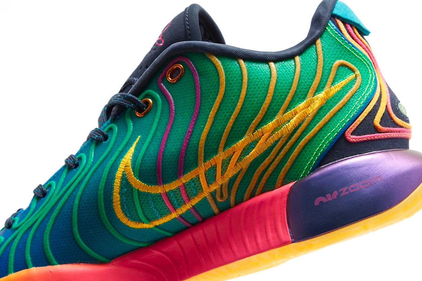 Take a Look at the Nike LeBron 21 "Multi-Color" HF5353-400 king james basksetbal llos angeles lakers shoes 