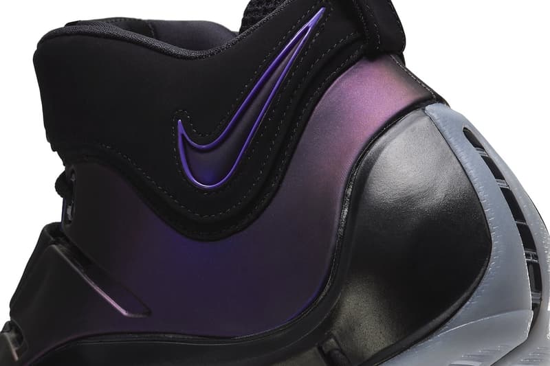 Official Look at the Nike LeBron 4 "Eggplant" Black/Varsity Purple-Blue Tint FN6251-001 lebron james king james los angeles lakers