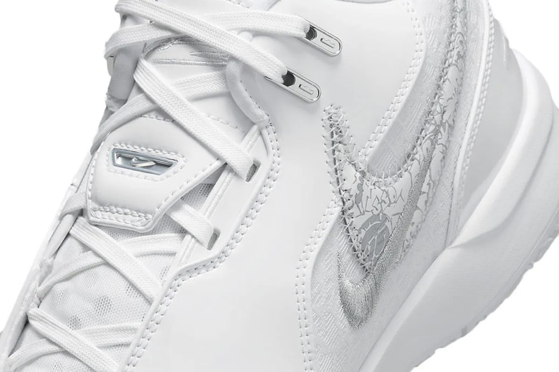 Mens Size 11 Nike Sneakers Zoom LeBron NXXT Gen AMPD White Silver FJ1566-102 Nike Zoom LeBron NXXT Gen AMPD White Metallic Silver Nby  main image 4